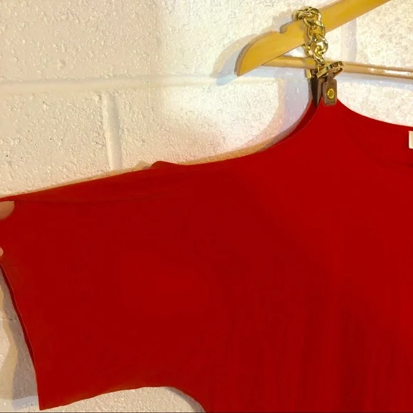 Michael Kors Orange Cold Shoulder Dress. CL61 - Picture 7 of 8